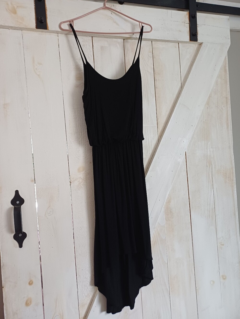 Silver Icing Black High Low Dress